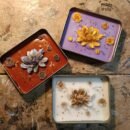 Mystic Lotus Candle - Metallic finish with 4 wicks