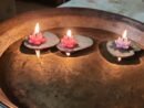 Divine Glow of Lotus – Exclusive Floating T-Light Set of 5 (Luxury Diwali Edition)