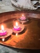 Divine Glow of Lotus – Exclusive Floating T-Light Set of 5 (Luxury Diwali Edition)