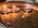 Divine Glow of Lotus – Exclusive Floating T-Light Set of 5 (Luxury Diwali Edition)